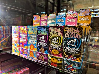 cbd options in colorful boxes at smokes 4 less